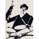 切り絵　MU-01 ドラム