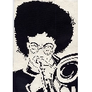 切り絵　MU-14 トランペット