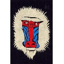 切り絵　図案　マントヒヒ　AN-32