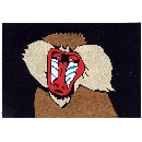 切り絵　図案　マントヒヒ　AN-33