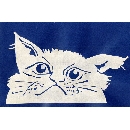切り絵　図案　猫　AN-34