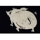 切り絵　ブタ　AN-39