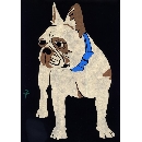 切り絵　図案　ブルドック　AN-47